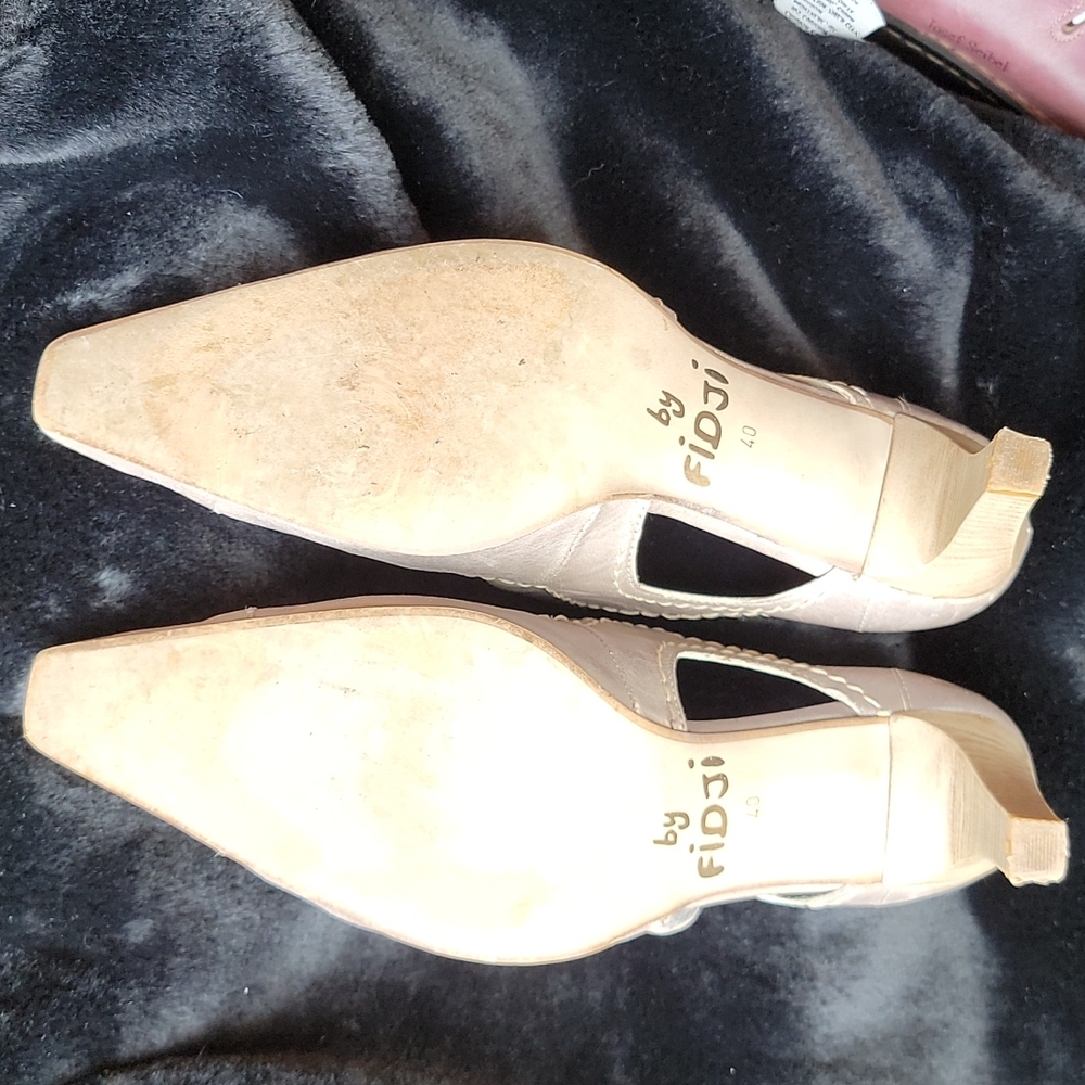 FIDJI B552-Grey Toupe Heels - Picture 6 of 10